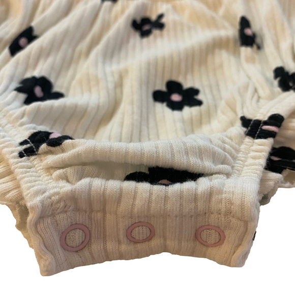 Baby Girls' Romper - Cat & Jack™, Color: Off-White, Size: 6-9M - Picture 6 of 8